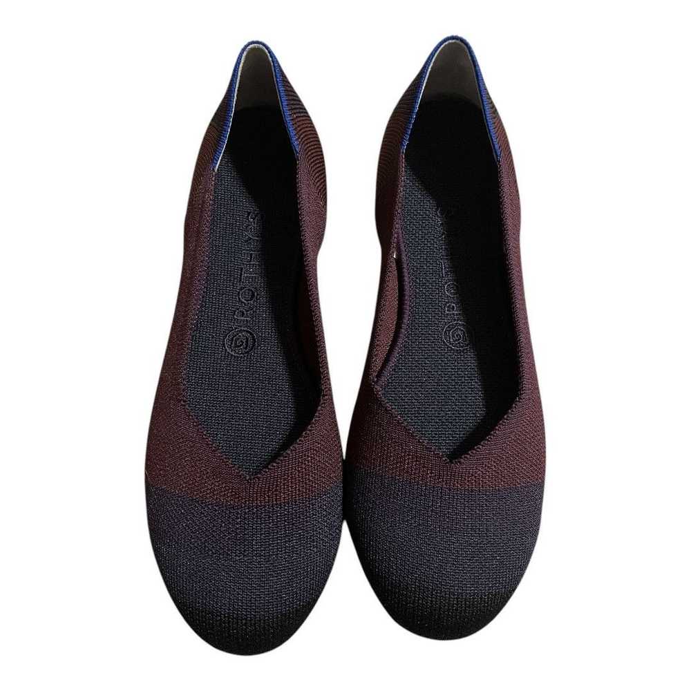 Other Rothy's The Flat in Blackberry Cap Toe - image 2