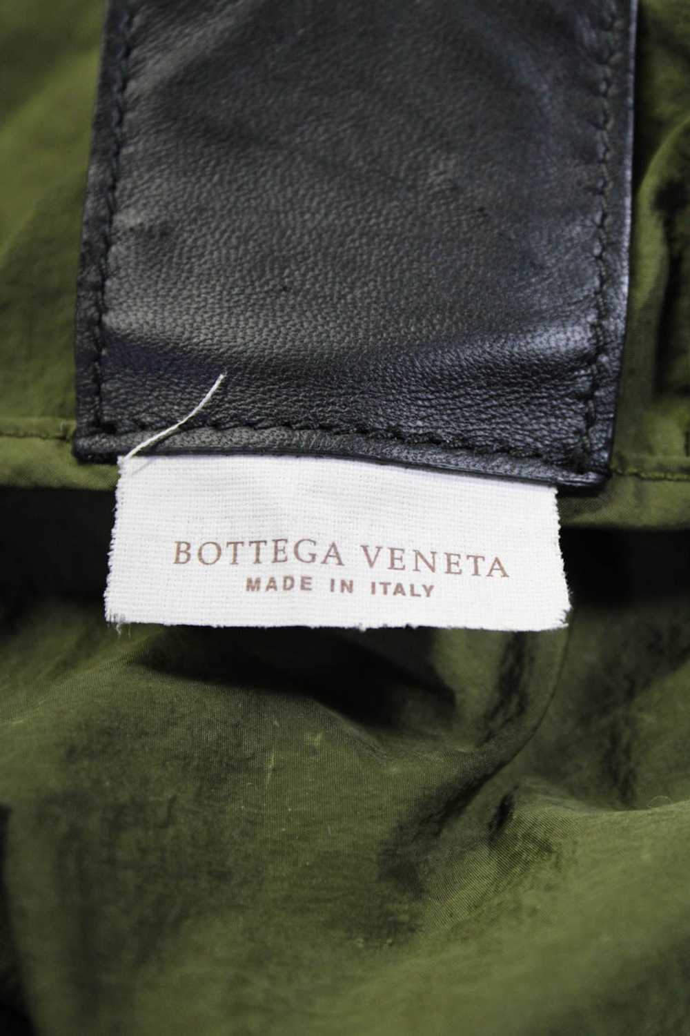 Bottega Veneta Womens Black Green Intrecciato Pac… - image 10