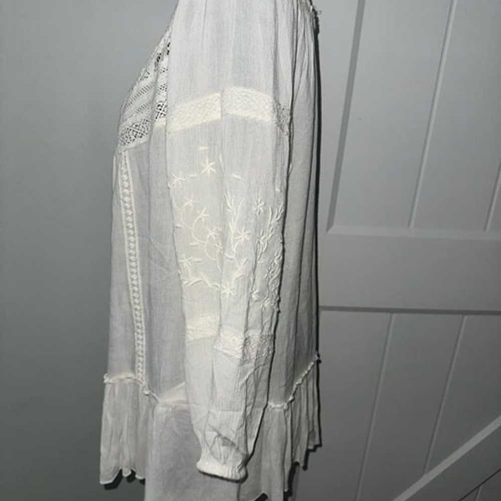 Vintage America boho tunic embroidered medium EUC - image 3