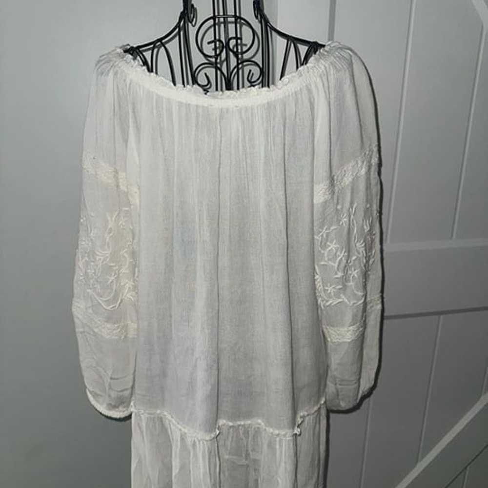 Vintage America boho tunic embroidered medium EUC - image 4