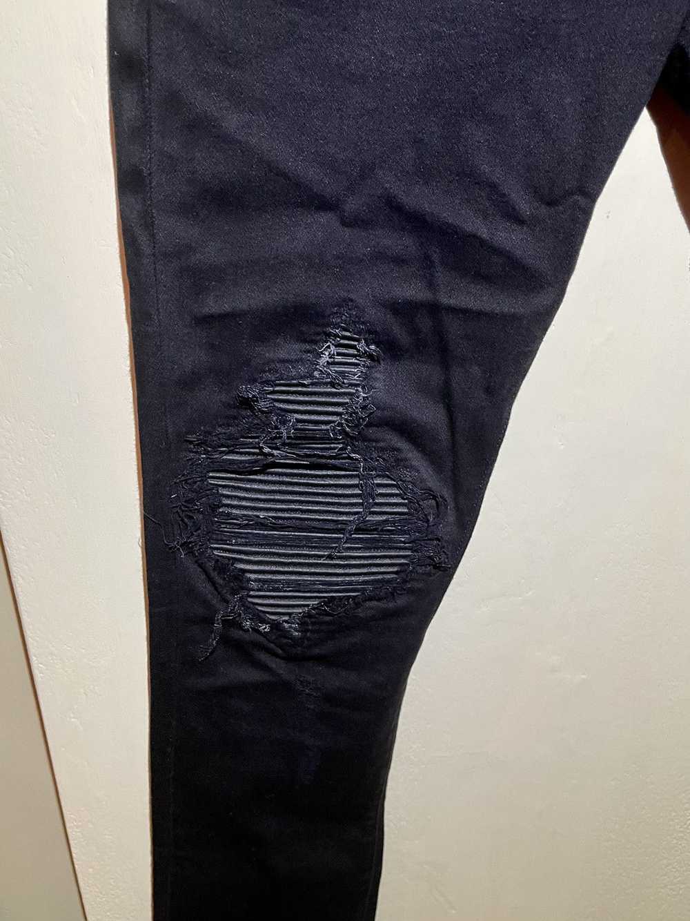 Amiri MX1 Leather Patch Denim - image 3