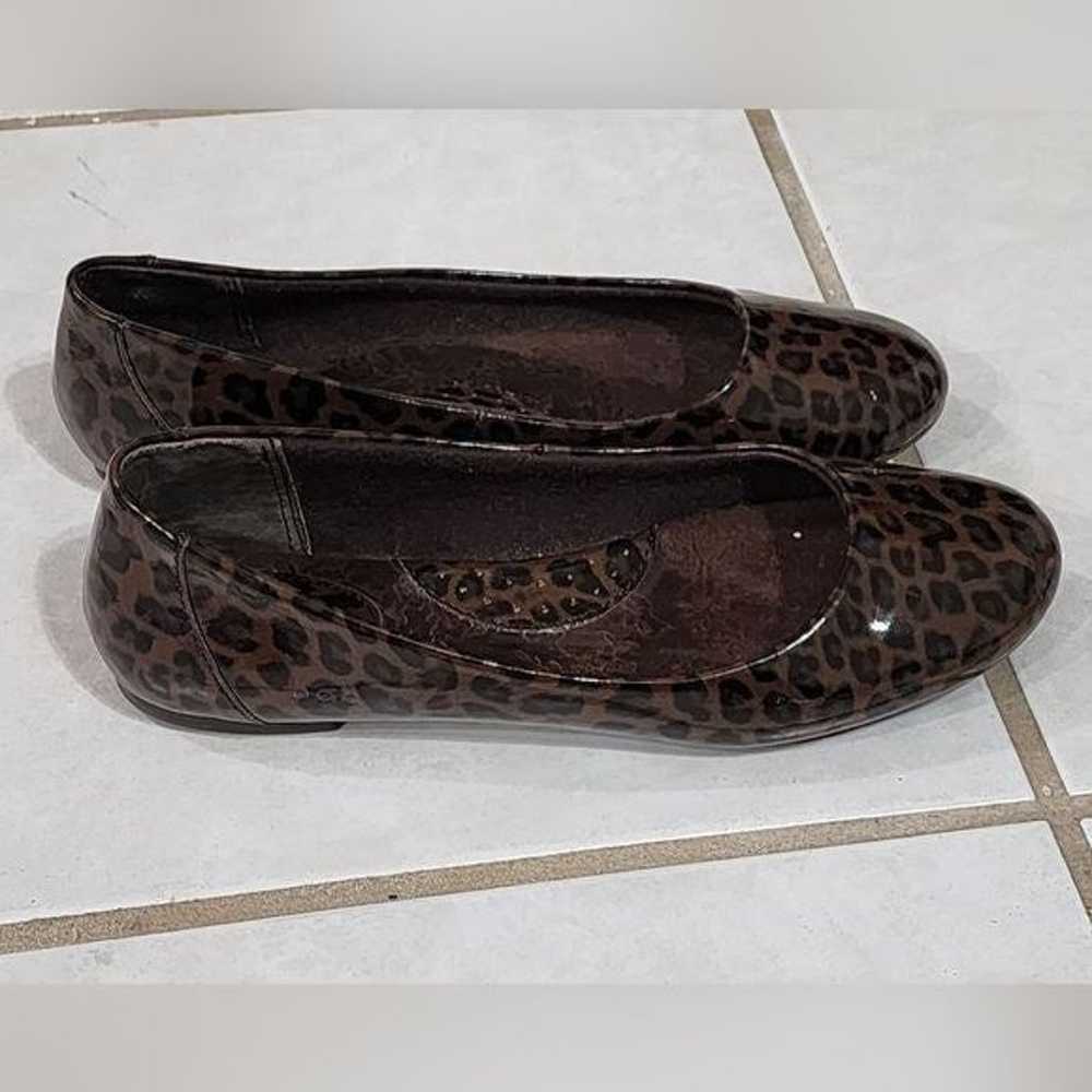 Born BOC BROWN leopard print patent flats Women's… - image 4