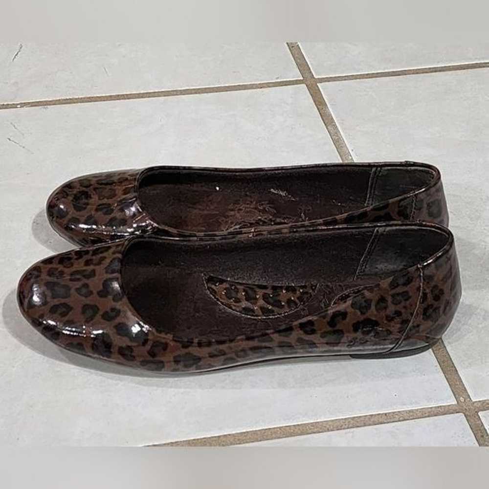 Born BOC BROWN leopard print patent flats Women's… - image 8