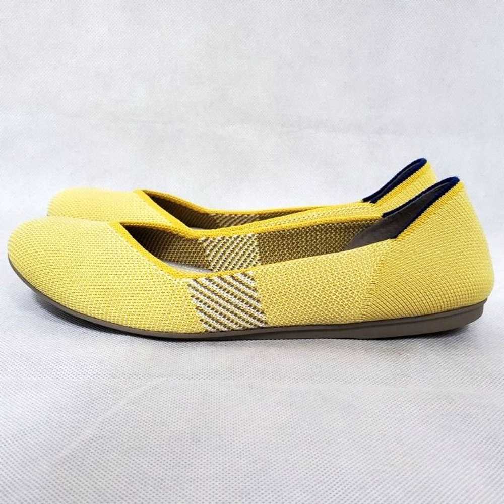 Rothy's The Flat Yellow Knit Slip-on Shoes Womens… - image 4