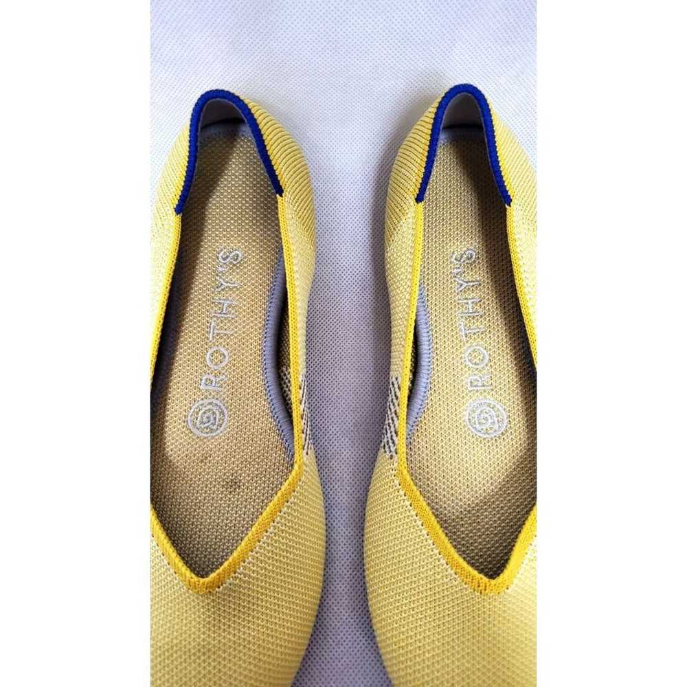 Rothy's The Flat Yellow Knit Slip-on Shoes Womens… - image 8