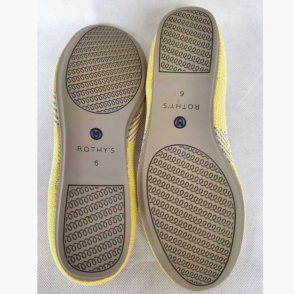 Rothy's The Flat Yellow Knit Slip-on Shoes Womens… - image 9