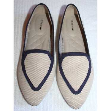 Birdies Blackbird Knit Pointed Toe Flats Eggshell… - image 1