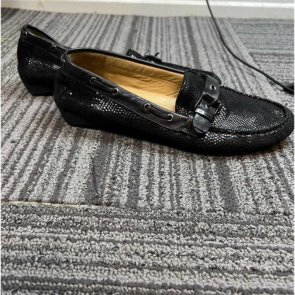 Vaneli Driving Loafers Black Sparkle Buckle front… - image 3