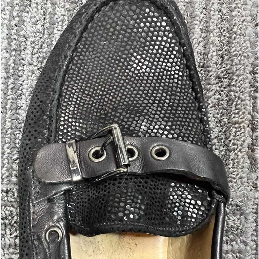 Vaneli Driving Loafers Black Sparkle Buckle front… - image 4