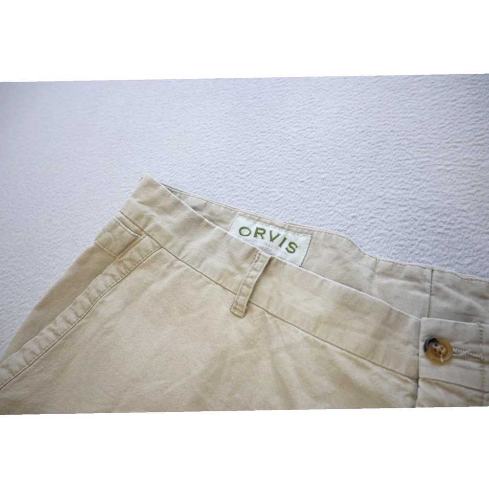 Orvis Authentic Beige Camp Hiking Khaki Chinos Me… - image 2