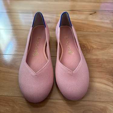 Rothys The Flat Ballet Round Toe Coral Pink Blush