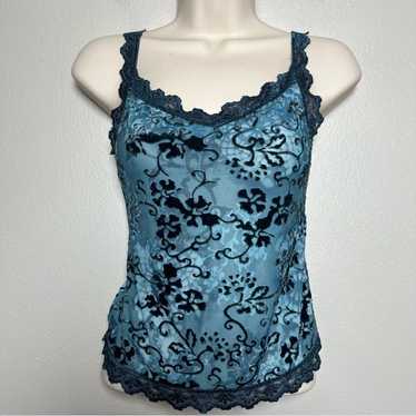 Arianne Women Top Small Whimsygoth Y2K Paisley Gru