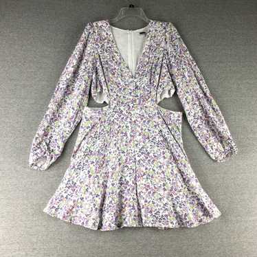 Vintage Extra Large Floral Long Sleeve Ladies Min… - image 1