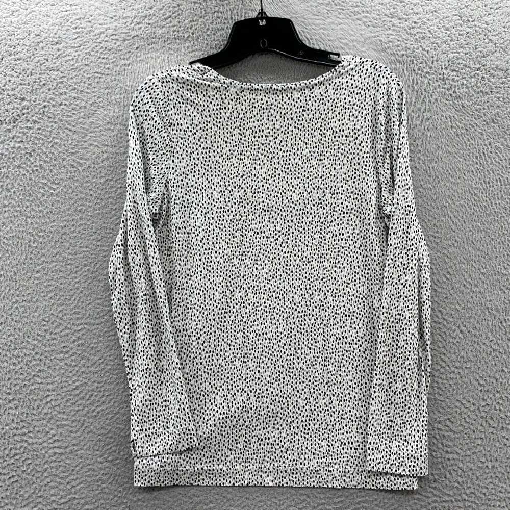 Vintage White and Gray Long Sleeve Top for Women … - image 2