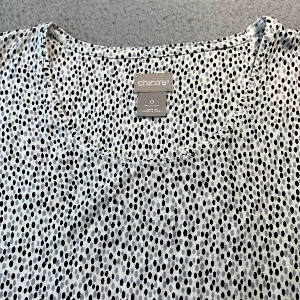 Vintage White and Gray Long Sleeve Top for Women … - image 5