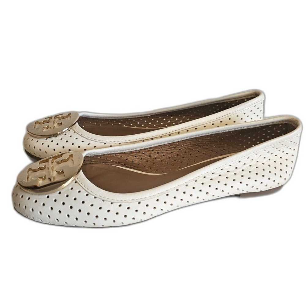 TORY BURCH Perforated Beige Flats Leather Women S… - image 2