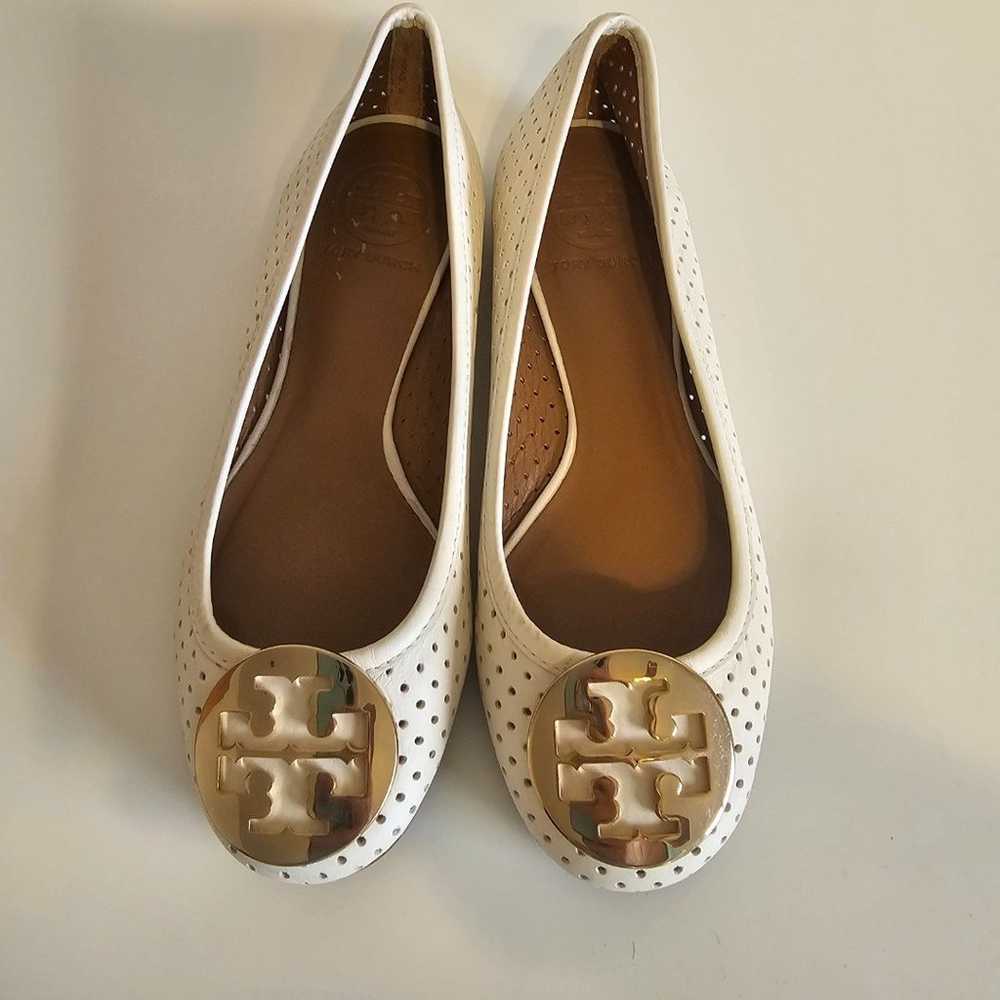 TORY BURCH Perforated Beige Flats Leather Women S… - image 5