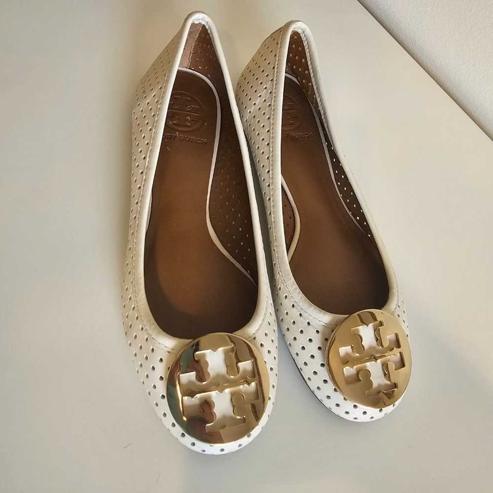 TORY BURCH Perforated Beige Flats Leather Women S… - image 6