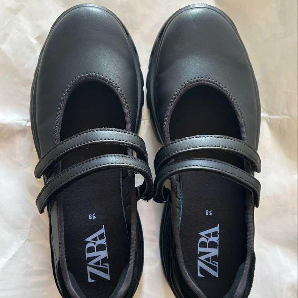 ZARA ballet flat sneakers size 38 - image 3