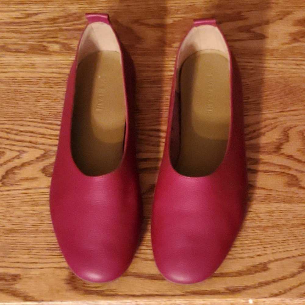 Everlane Red Leather Day Glove Flat Shoes - image 4