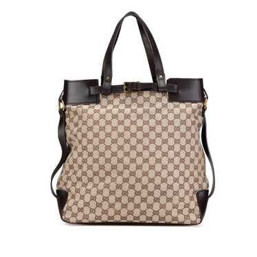 Brown Gucci GG Canvas Tote