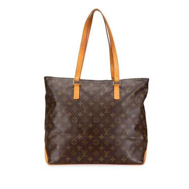 Brown Louis Vuitton Monogram Cabas Mezzo Tote Bag - image 1