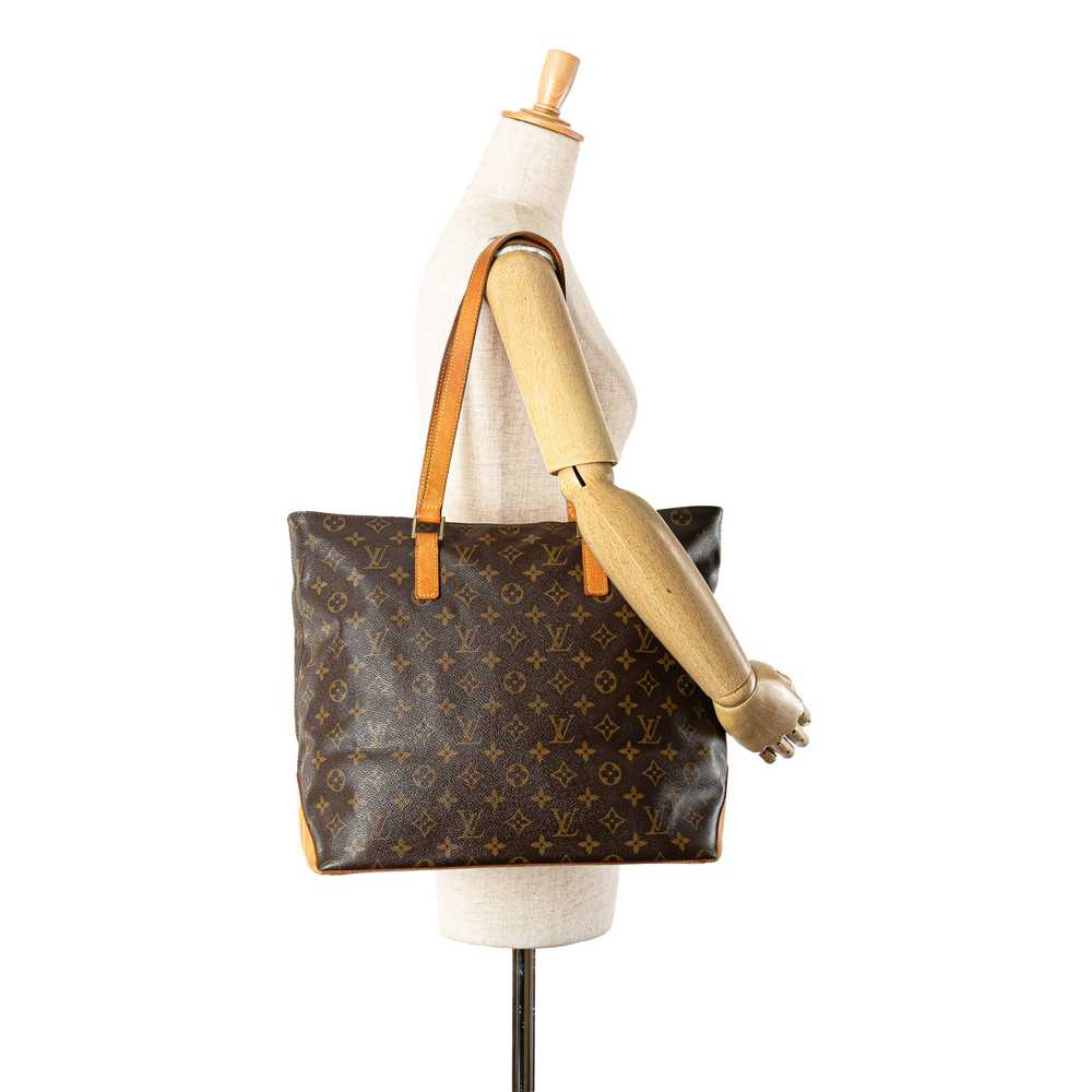 Brown Louis Vuitton Monogram Cabas Mezzo Tote Bag - image 6