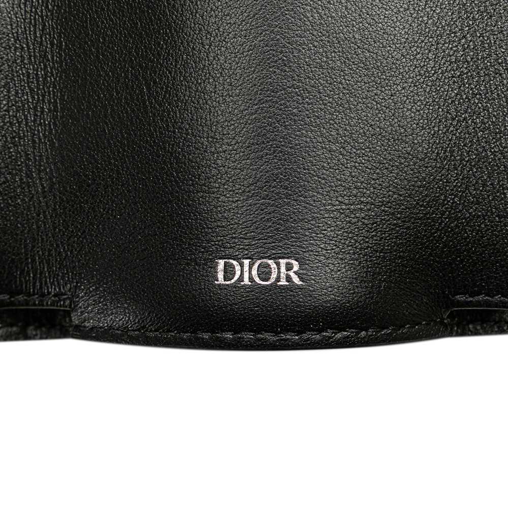 Blue Dior Oblique Canvas Trifold Wallet - image 7