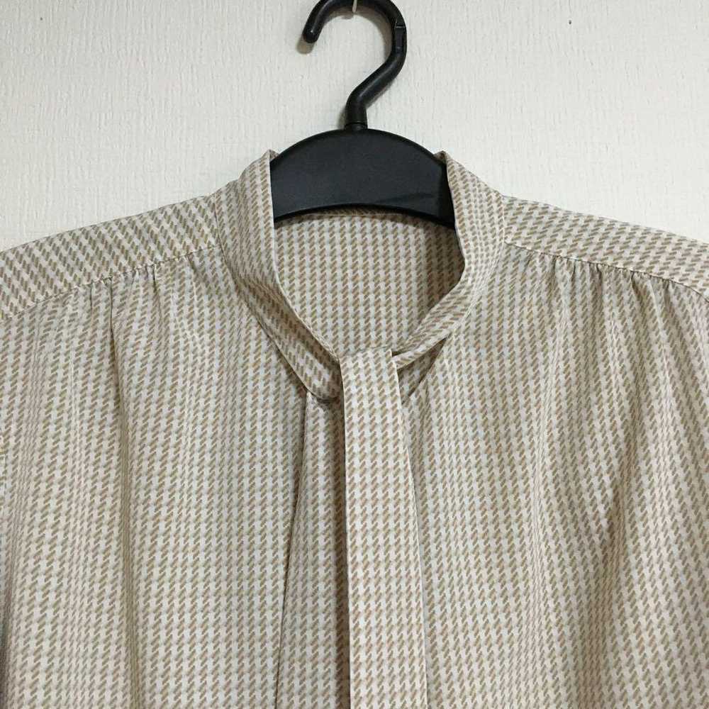 23 Ward - [Washable] Bow Tie Blouse - Houndstooth… - image 3