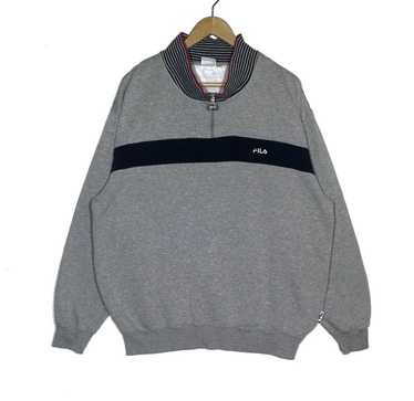 Fila × Vintage Vintage Fila Sweatshirt Half Zippe… - image 1