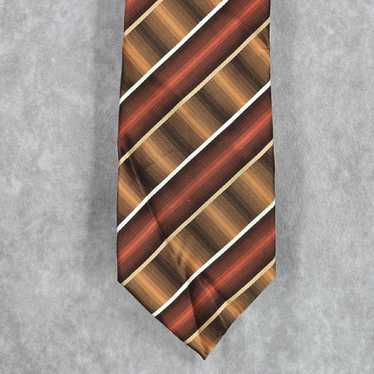 Stafford Stafford Essentials Brown Stripe 100% Pol