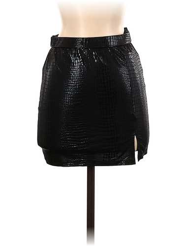 Shein Women Black Faux Leather Skirt S