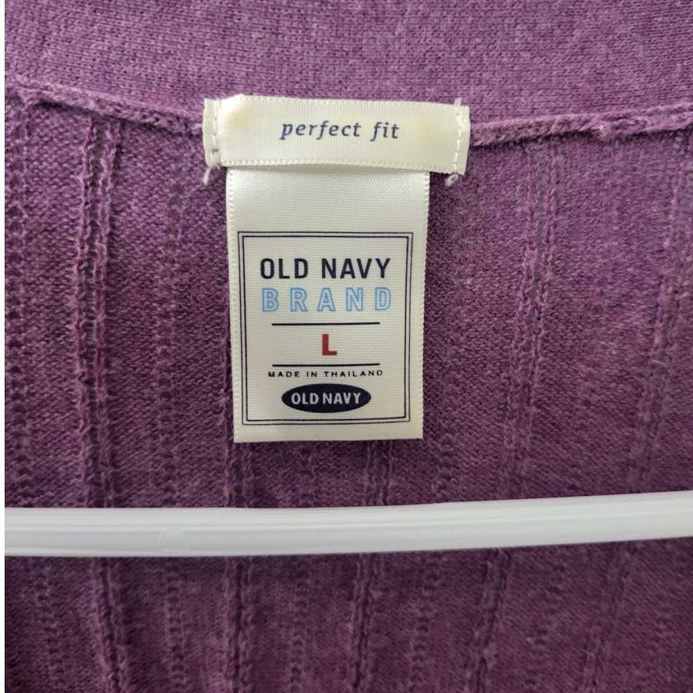 Vintage Old Navy Perfect Fit Purple Short Sleeve … - image 4