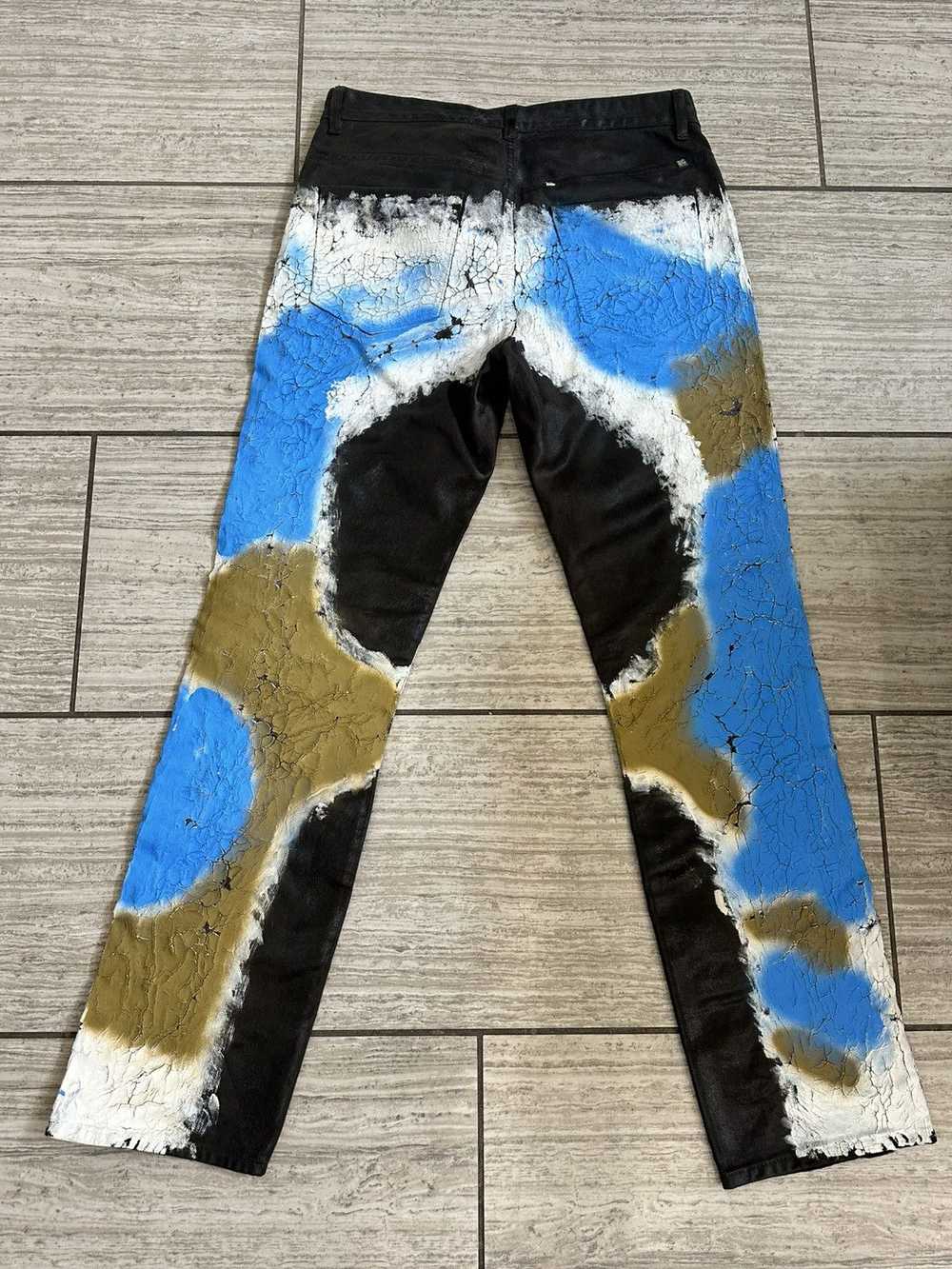 Givenchy Givenchy painted Crackled Denim - image 4