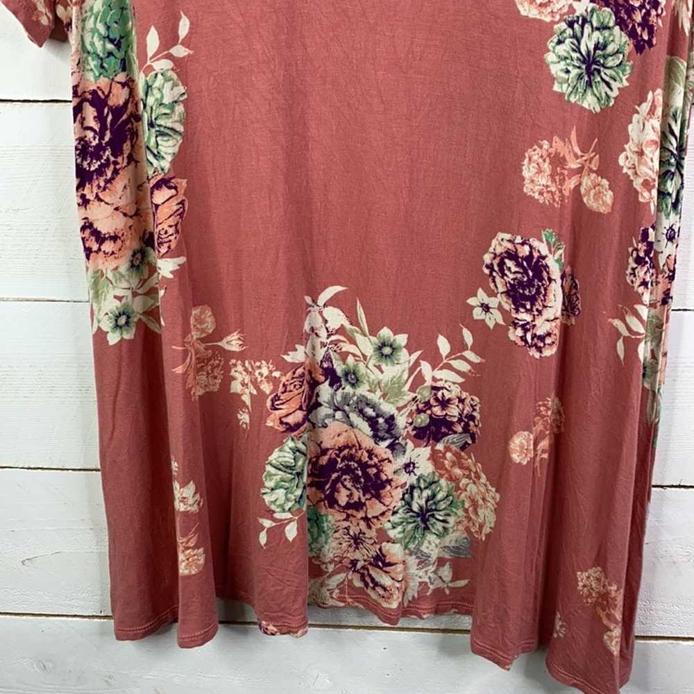 MODERN VINTAGE BOUTIQUE Pink Floral Short Sleeve … - image 4