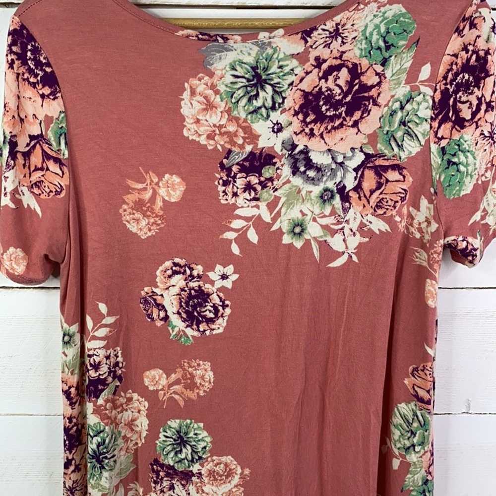 MODERN VINTAGE BOUTIQUE Pink Floral Short Sleeve … - image 6