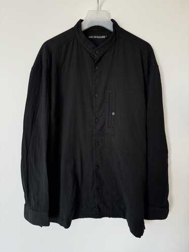 Issey Miyake Size 4 Band Collar Shirt