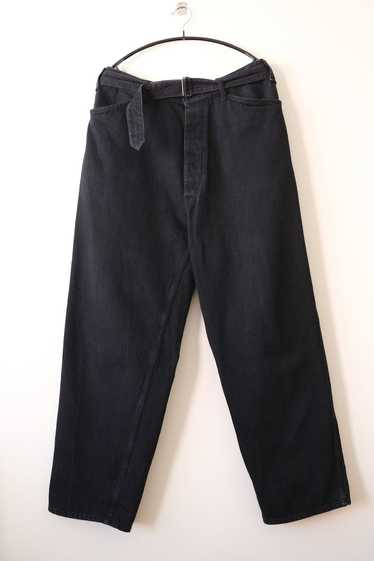 Comoli Comoli Black Denim Belted Pants - 24SS