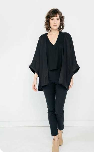 Elizabeth Suzann Emma Jacket in Black Cotton Twill