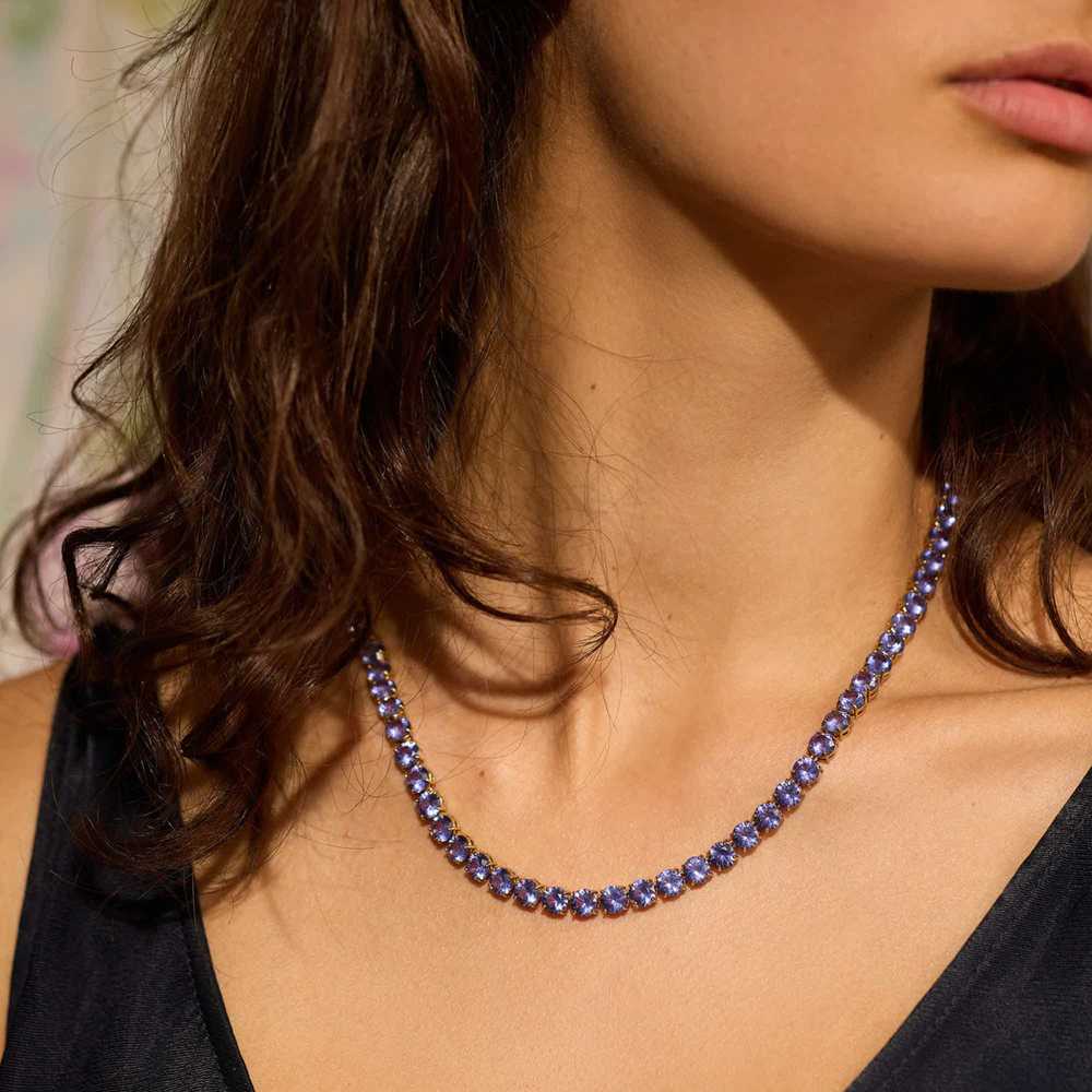 Mignonne Gavigan Georgie Crystal Necklace Blue - image 2