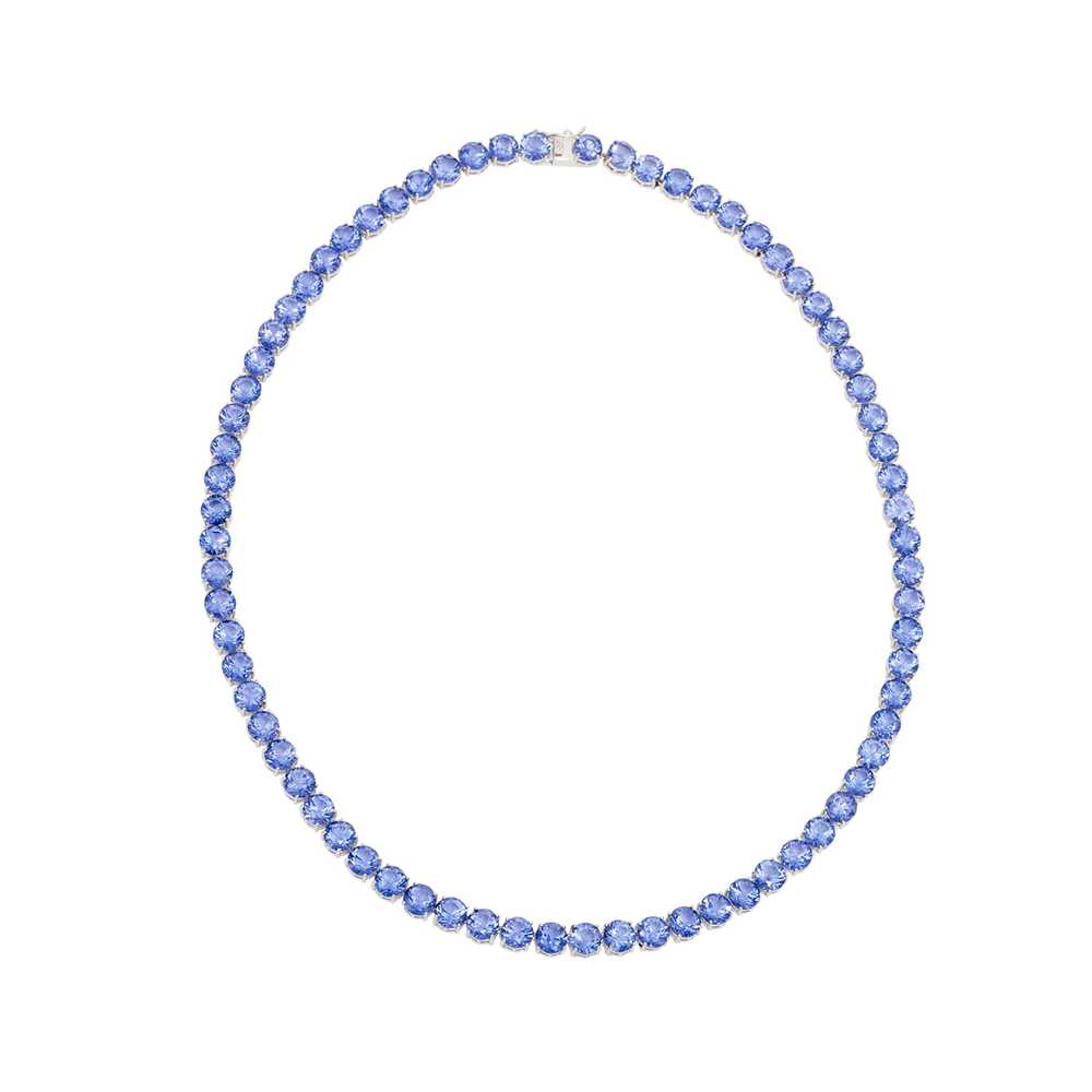 Mignonne Gavigan Georgie Crystal Necklace Blue - image 3