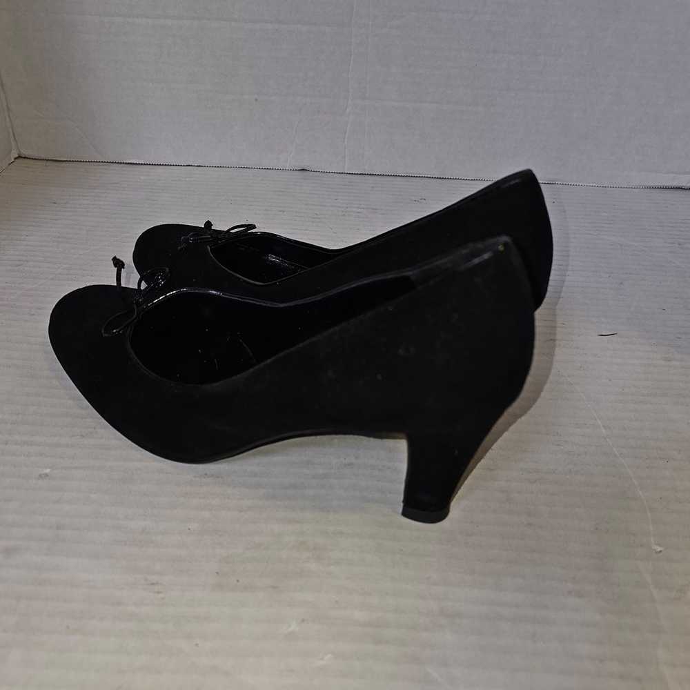 VTG Salvatore Ferragamo Black Heels Bow Accent SZ… - image 5