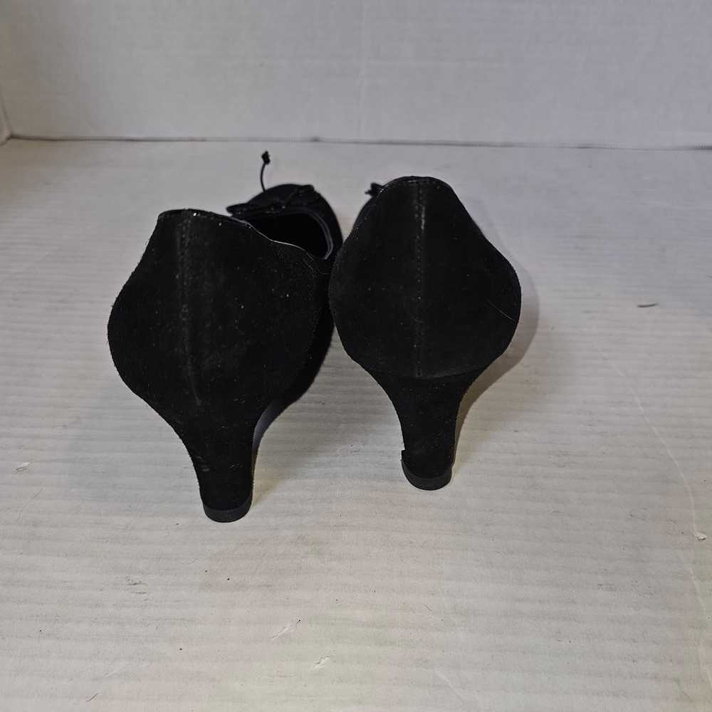 VTG Salvatore Ferragamo Black Heels Bow Accent SZ… - image 6