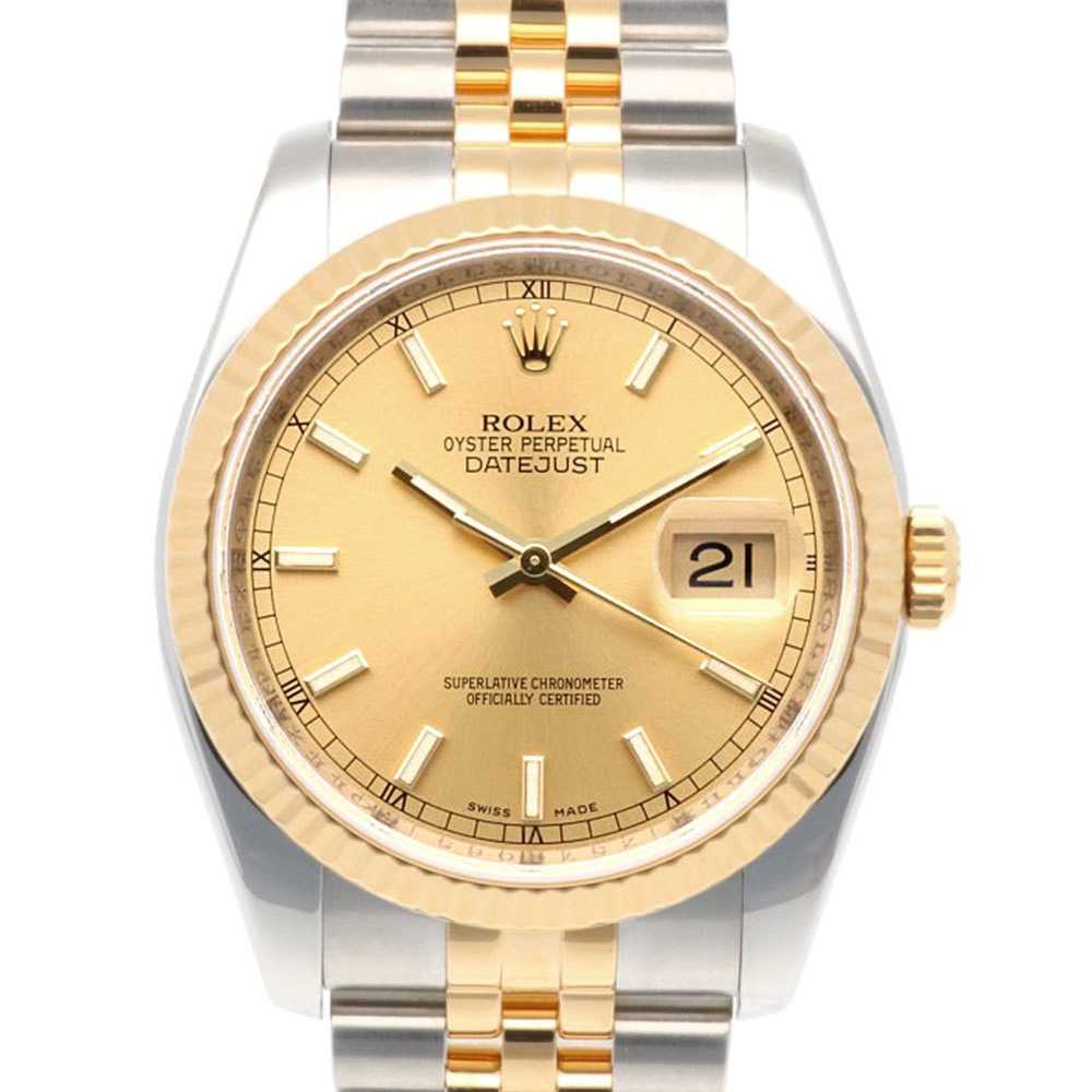 Rolex Rolex Datejust Oyster Perpetual Watch Stain… - image 1