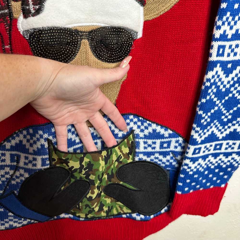 Jolly Sweater Unisex XXL Camo Ugly Christmas Swea… - image 4