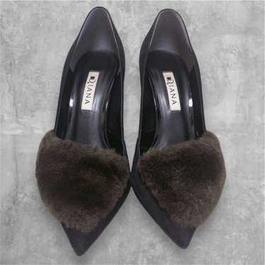 Beautiful item✨ DIANA Fur-Trimmed Pointed-Toe Hee… - image 1