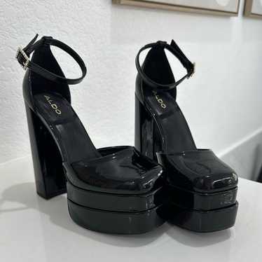 Aldo Black Platform Heels