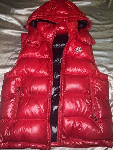 Moncler Red Moncler hooded vest