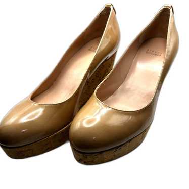 Stuart Weitzman Beige Patent Leather Corkswoon Wed