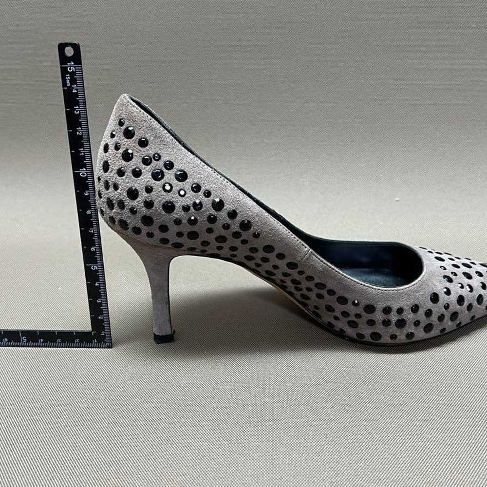 A. Bottega Gray Studded Pumps EU37 JP23.5 - image 5